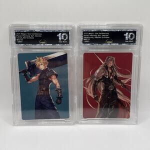 2025 MTG Final Fantasy Cloud Ex-Soldier 50/53 & Sephiroth 44/53 Graded 10